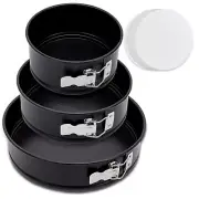 NutriChef 3-Piece Nonstick Springform Pan Set - (Black)