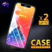 2X Tempered Glass Screen Protector For iPhone 16 15 14 13 12 11 Pro 8 7 XR XS