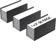 C Channel Magentic Label Holders 1"X2", 30 Pack Magnets Strips, Reusabel Magnet