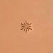 Wiggly Sun E261 Leather Stamp