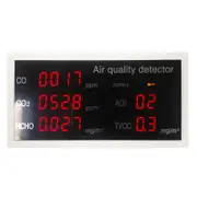 Indoor Air Quality Monitor HCHO// CO/CO2/Temp/Humi Detector for Home Office