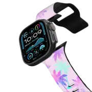 Apple Watch Ultra, Ultra 2 (49mm) Impact Band Pink palm tree pattern