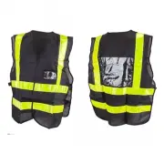 Sunlite Delivery Vest Black/Yellow One Size Unisex