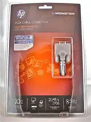 RETAIL Monster HP High Performance VGA Monitor Cable 10' HPM VGA-10 EU 122300 3m