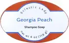 Georgia Peach Shampoo Soap Bar By Eclectic Lady, 4 oz Bar
