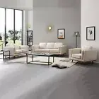 3+2+1 Seater Sofa Couch Fabric Cover Beige High Density Foam Wooden Frame York