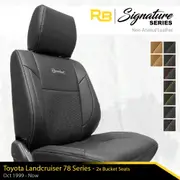 SIGNATURE SERIES Front Row Seat Covers - Toyota Landcruiser 78 Series (2x Bucket Seats) (Made To Order)