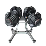 40kg x 2 Smart Adjustable Dumbbell Weight Set Total 80kg With Stand