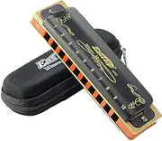 [Easttop] 10 Hole Diatonic T008K Harmonica Blues Mouth Organ Key of C Musical Instrument Harmonica