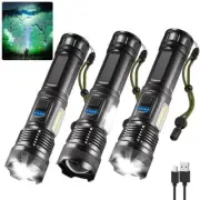 IkeeRuic 7Mode Flashlights High Lumens Rechargeable, 3Pack Tactical Flashligh