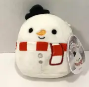 Squishmallows Manny Snowman 5” Christmas Holiday 2021 New with tags toy doll