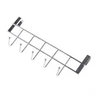 5-Hooks Clothing Coat Towel Hanger Rack Holder Shelf Over Door Home Bathr-NS H❤F