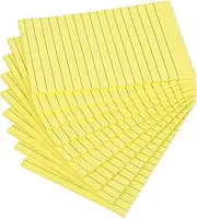 GARIOUANS 9 Pads Self Stick Note Pads Lined for Classroom Supplies Ample for Home School Office Use Strong Adhesive Clean Removal Essentials