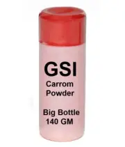 1 Bottle x (140g EACH) Premium Carrom Board Powder GSI Indian Smoothens Carom