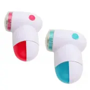 2x Portable Electric Clothes Lint Remover Pilling Fluff Sweater Fabric Shaver