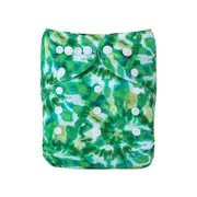 Alva Baby Green Tie Dye Print Reusable Cloth Nappy