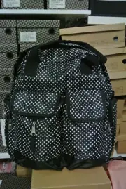 MUMMY NAPPY BAG BABY DIAPER TRAVEL TOTE HANDBAG BOTTLE HOLDER BACKPACK black