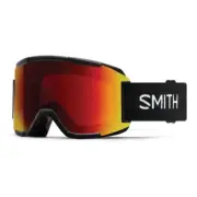 Smith Squad Snow Goggles, Black Frame, ChromaPop Sun Red Mirror Lens