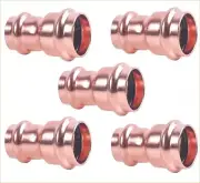 EZ-FLUID 1" x 3/4" Copper Press Reducer Coupling ProPress Fitting Connection (5)