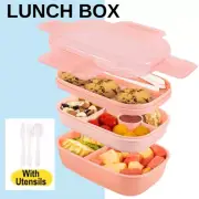 Bento Lunch Box Leakproof Food Container Microwave Safe for School Work Picnic