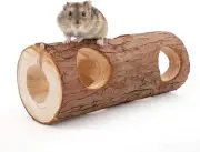 Natural Wood Hamster Tunnel Tube for Rats Mouse Guinea Pig Chinchilla Ferret ...