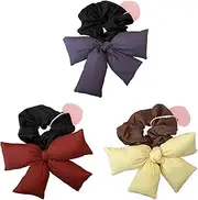 [Oxtxuzdm] Bowknot Hair Scrunchies Thick Oversized Hair Scrunchy Elegant Hair Rope Scrunchy Women Ponytail Holder
