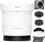 VILTROX 40mm F2.5 FE-Mount for Sony, Full Frame Lightweight Auto Focus STM Prime Lens for Sony E-Mount Cameras A7C A7SII A7lll A7RIII A7IV A7RIV A9 A1 FX3 A7RV ZVE1 A7CR A7CII A93 A6700 A6600-White