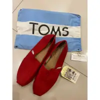 在飛比找蝦皮購物優惠-TOMS 帆布鞋 紅色(尺寸: M10)