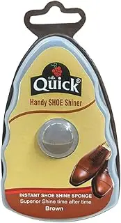 [Color Zebra] Quick Handy Shoe Shiner for Instant Shine | Leather Shoe Shiner | Brown | 1 PC, Brown, Free Size