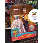 ARTLIFE ㊁ MATTEL 1999 PIXAR TOY STORY 2 WOODY & BOPEEP 玩具總動員