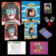 Free Ship/OOP! UHF 35TH ANNY Weird AL SHOUT 4K Bundle! 2 Posters, Stickers, More