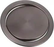 HOUDERCO Stainless Steel Trash Bin Cover Modern Flip Lid Design for Countertop Waste Disposal Minimalist Style Flush Trash Can Lid and Sleek Kitchen Accessory