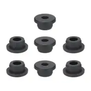 7 Pcs 13/16"(20mm)Drill Hole,7/16"(11mm)ID. Silicone Rubber Grommet, Black