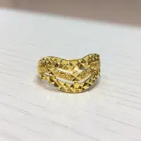 在飛比找蝦皮購物優惠-純金 閃耀 寬版造型戒指 「瑞安珠寶銀樓」
