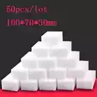 50pcs Magic Melamine Sponge Eraser Kitchen Office Bathroom Clean 100*70*30mm New