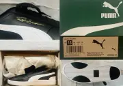 PUMA Ralph Sampson 37084601 Gold Signature Black Leather Sneakers 2019 Size 13