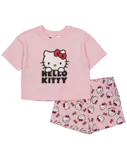 Girls 3-7 Hello Kitty Pyjama