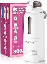 PNeTah Portable Baby Bottle Warmer for On The Go with Lightning-Fast Heating & Durable Battery - Bottle Warmer to Go, Perfect for Baby Food Outdoor, Travel or Home (White)