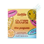 Lottie London x Outer Banks The Pogues Face & Eyeshadow Palette, Pink, Golds.