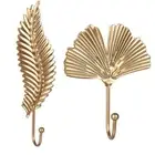For Towel Clothes Wall Hanger Leaf Shape Wrought Iron Hook Hanging Storage Rack