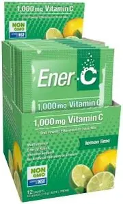 MARTIN & PLEASANCE ENER-C 1000mg Vitamin C Drink Mix Lemon Lime Sachet 9.5g x 12 Pack