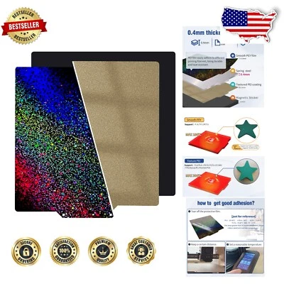 Upgraded Flexible PEI Spring Steel Plate for TAZ Pro and Anet A8 Plus Printers