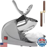 Greatrue Shaved Ice Machine, Electric 3 Blade Snow Cone Machine, 380W Crusher