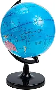 TOYANDONA Decorative Desk Globe 20cm Plastic Terrestrial Globe School Ornament Educational Teaching Tool