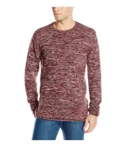 Quiksilver Mens Crooked Pullover Sweater, Red, Medium
