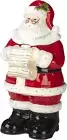 Holiday Wishes 3-D Santa Cookie Jar 12.25", Multicolored