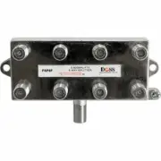 DOSS 8 Way F Splitter or Combiner Free To Air DC Power Pass 5~900Mhz FTA