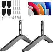 Universal TV Stand，Upgrade TV Stand Legs Base Stand Table with Screws，Replacement Feet Stand Holde Suit for 32-70 Inch LCD LED Plasma Flat Screen，Black