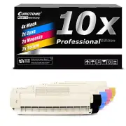10x Eurotone Pro Toner for OKI C-5850-N MC-560-N MC-560-Plus MC-560-DN
