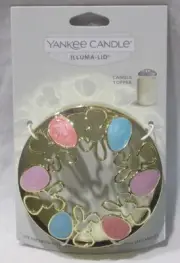 Yankee Candle Illuma-Lid Candle Jar Topper J/T Easter Spring EASTER EGGS Bunnies